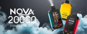 fizzy nova 20k puffs vape dual mesh coil disposable e cigarette