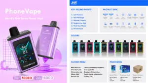 jnr phonevape 30000 30k puffs vape newest smart disposable e cigarette