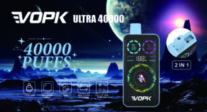 vopk ultra 40000 puffs disposable vape |double flavors e cigarette with chid lock and digital dispaly