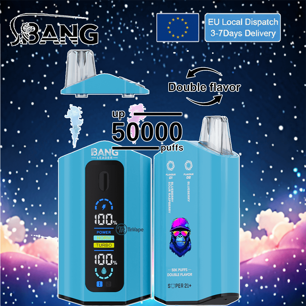 bang leader 50k | 50000 sbuffi, bobina a doppia rete, ricarica rapida di tipo C bang leader 50k | 50000 sbuffi, bobina a doppia rete, ricarica rapida di tipo C