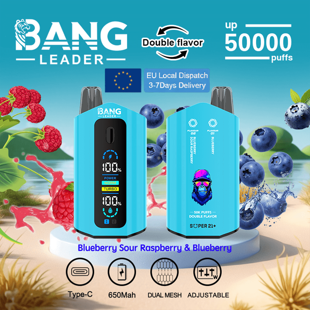 bang leader 50k | 50000 sbuffi, bobina a doppia rete, ricarica rapida di tipo C bang leader 50k | 50000 sbuffi, bobina a doppia rete, ricarica rapida di tipo C