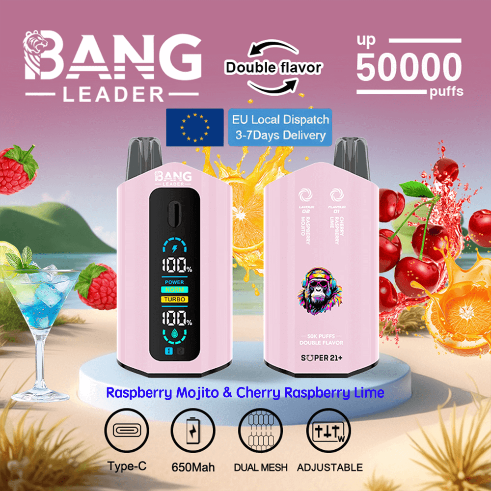 bang leader 50k | 50000 sbuffi, bobina a doppia rete, ricarica rapida di tipo C bang leader 50k | 50000 sbuffi, bobina a doppia rete, ricarica rapida di tipo C