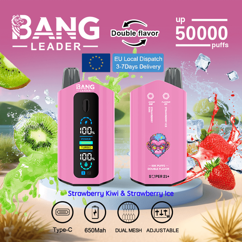 bang leader 50k | 50000 sbuffi, bobina a doppia rete, ricarica rapida di tipo C bang leader 50k | 50000 sbuffi, bobina a doppia rete, ricarica rapida di tipo C