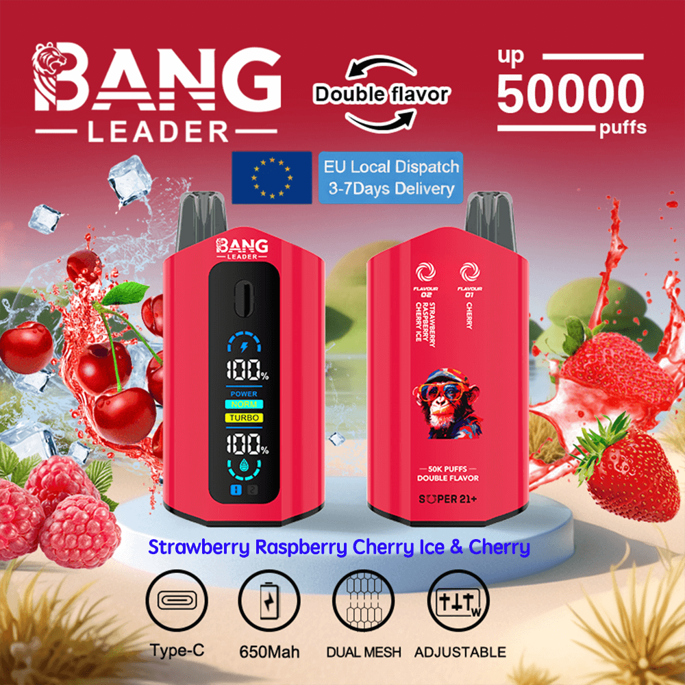 bang leader 50k | 50000 sbuffi, bobina a doppia rete, ricarica rapida di tipo C bang leader 50k | 50000 sbuffi, bobina a doppia rete, ricarica rapida di tipo C