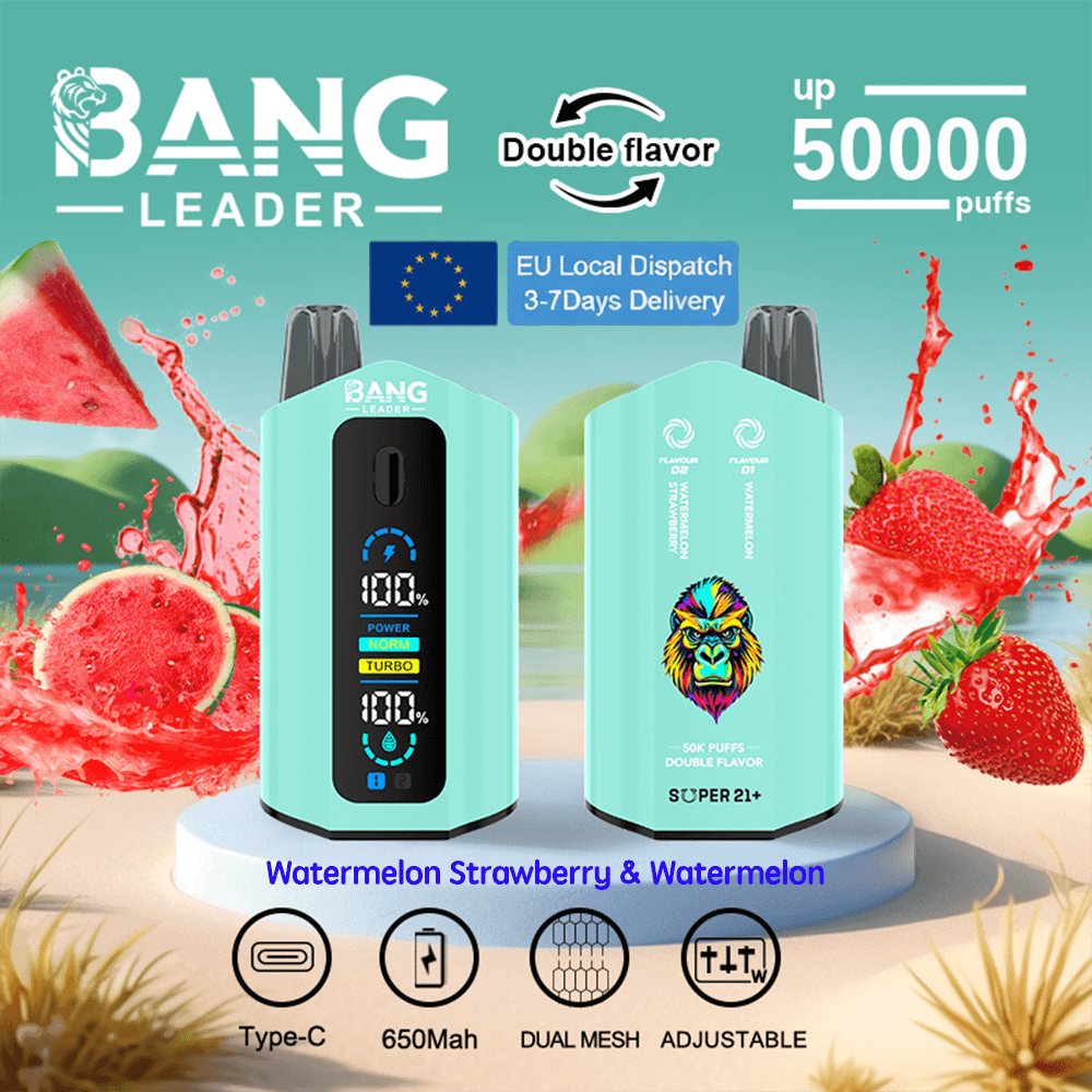 bang leader 50k | 50000 sbuffi, bobina a doppia rete, ricarica rapida di tipo C bang leader 50k | 50000 sbuffi, bobina a doppia rete, ricarica rapida di tipo C